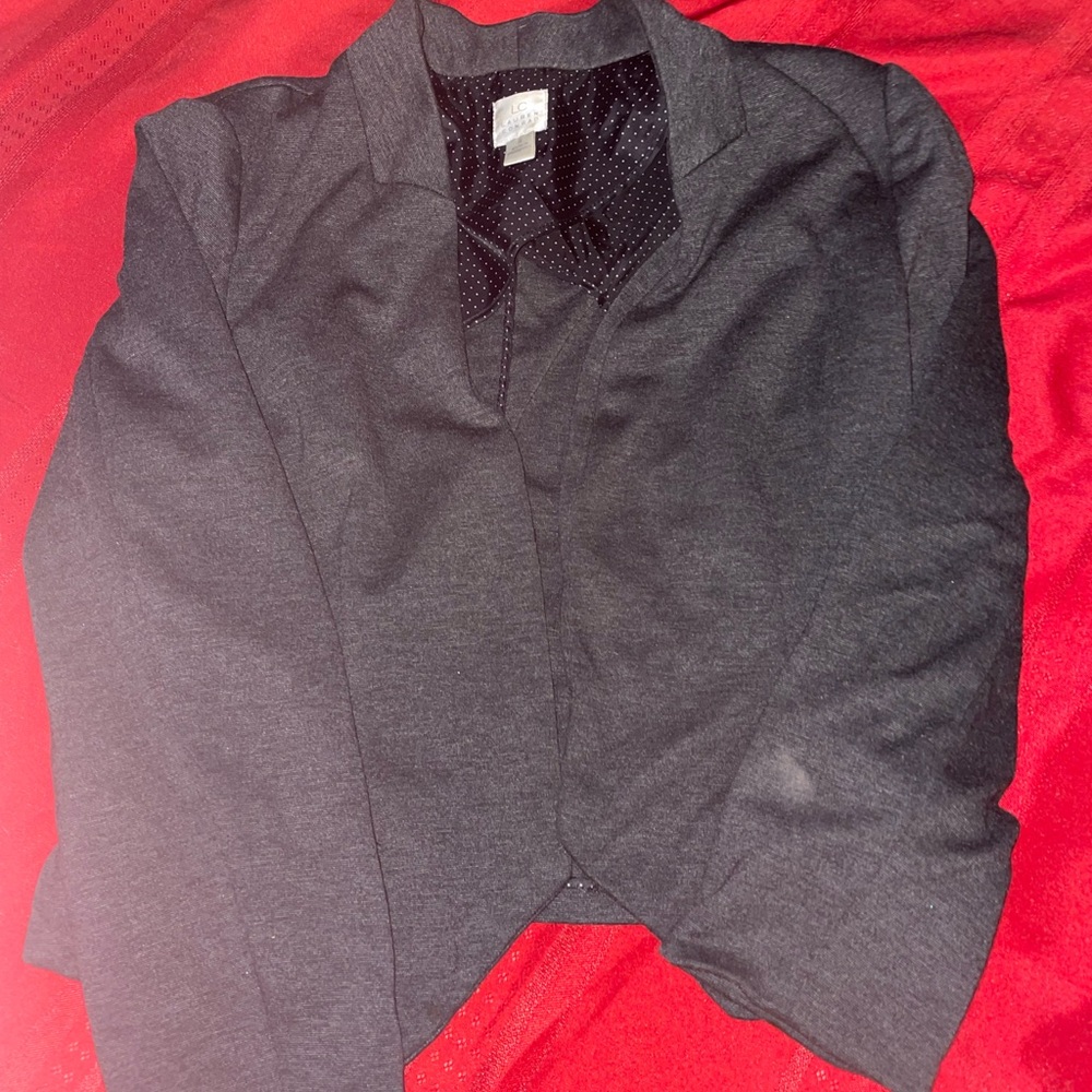 Dark grey cropped LC blazer! Great condition.  Size 6